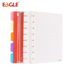 A5 Discbound Refill Paper 120 Sheets Notebook Refill Quick-Release Lined Notebook Inserts and Binder Dividers for Planner Book