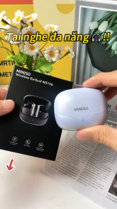 Miniso MS106 Tai nghe dịch không dây AI Tai nghe nhét tai Tai nghe chơi game Chống nước IPX5 Âm thanh nổi HiFi