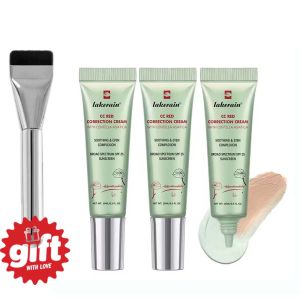 ibcccndc | 3Pcs Free Brush Color Changing CC Cream Centella Korean Liquid Foundation Long Lasting Face Base Makeup Foundation