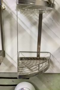 Kệ Góc 2 Tầng Inox 304 Nhà Tắm (25x25cm)