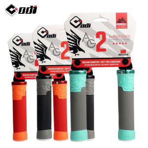 ODI AG2 Silicone Bicycle Handlebars with CNC Aluminum Lock Ring Comfortable Non-slip Two-tone Handlebar Grips Bicycle Parts