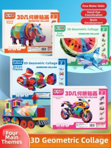 Educational 3D Geometry Sticker Puzzle for Focus & Creativity