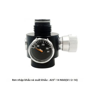 Dụng Cụ Khí Nén Điều Chỉnh Áp Suất CO2 Với Khả Năng Điều Chỉnh Áp Suất 0-200PSI .825"-14NGO G1/2-14 Ren Cho Bình Chứa
