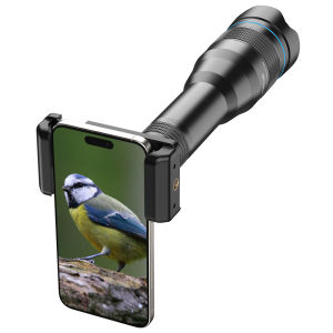 apexel | APEXEL Upgraded 60X Mobile Phone Telephoto Zoom Lens Monocular Telescope Astronomical Lens for iPhone Samsung All Smartphones