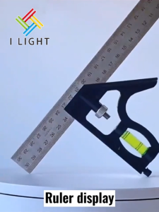 (Fast Delivery)12" Combination Square Ruler 300MM Adjustable Right Angle Ruler With Spirit Level