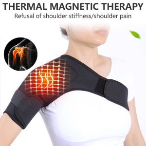 Heated Shoulder Brace Adjustable Self Warming Pain Relief Wrap for Rotator Shoulder Recovery Sports Training