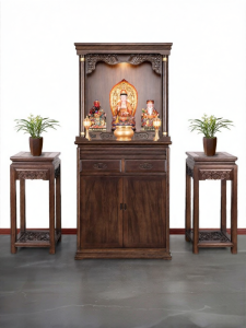 WANGJIXIANG | Solid Wood Shelf for Worship