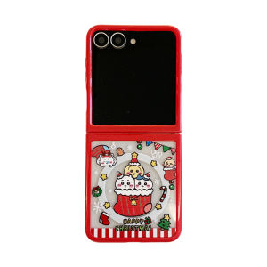 Cute Christmas Gigi Karawa Phone Case Foldable Screen Flip6/5 Anti-fall Huawei Pocket2 Protective Cover Cartoon Xiaomi MIXFlip2 Magnetic Attraction Two-in-One Flip