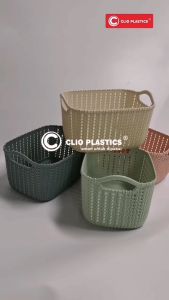CLIO Keranjang Plastik Mongolia (S) Isi 6pcs / Storage Laundry