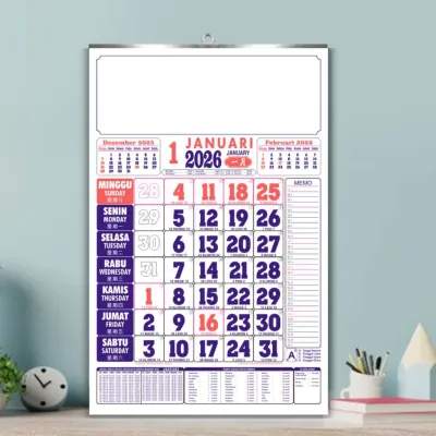 Kalender Dinding 2026 Lengkap
