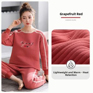JIALEFEN | Thickened Pure Cotton Padded Womens Sleepwear