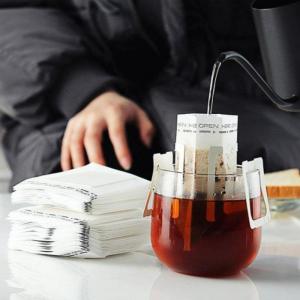50 Pcs/Pack Portable Brew Coffee Filter Paper Bag Hanging Ear Drip Coffee Bag Home Office Travel Brew Single Serve Disposable Drip Coffee Filter Bag Coffee And Tea Tools