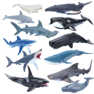 Simulation Sea Animals Toys Whale Shark Dolphin Models Educational Toy For Kids Gift
