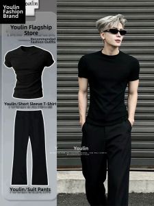 YOULIN | Body Shaping And Muscle Accentuating Short Sleeve Set