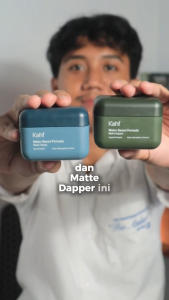 Kahf Water-based Pomade Matte Dapper 70 g - Pomade Rambut Pria - Approved by Barber and Suitable for Daily Use (kemasan hijau)