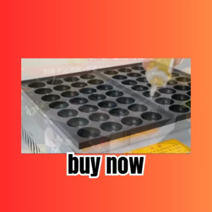 28-Hole Takoyaki Pan (4CM) – Non-Stick Gas Stove Plate | Durable Iron | Japanese Street Food Maker | Cooking Plate Only (No Burner)