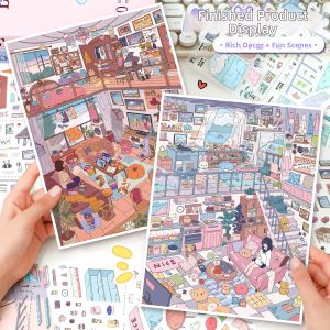 Cute Japanese Style 3D Miniature Scene Stickers