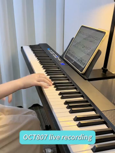 Muselight เปียโนอัจฉริยะลำโพงคู่แบบพกพา เปียโนพับได้ 88 คีย์/ผู้เริ่มเรียนใหม่เปียโนอิเล็กทรอนิกส์พกพา เปียโนดิจิตอล Electric Piano หลากสีให้เลือก