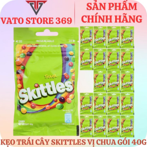 Kẹo trái cây SKITTLES vị chua gói 40g