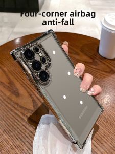 SHUXIE | Clear Electroplating Shockproof Phone Case with Lens Film for Samsung Ultra Series