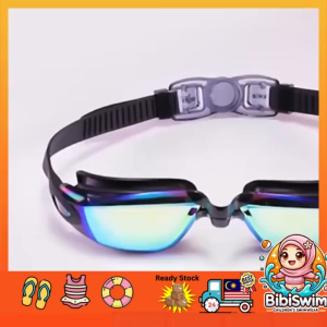 Black Goggles Swim Glass - High Quality Anti-Fog HD Swimming Goggles - Comfortable and Fashionable - Diving Snorkeling Accessory - Ready Stock - Ship from Johor