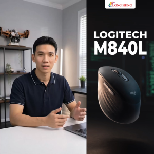 Chuột không dây Logitech Signature Comfort M840 L - Hàng chính hãng - Thiết kế công thái học Kết nối Bluetooth và đầu thu USB Logi Bolt Pin sử dụng lên đến 24 tháng