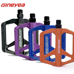 Gineyea Nylon Bicycle Pedals Lighweight DU Bearing Anti-slip large platform Road Bike MTB Bike Pedal Bike accessories.