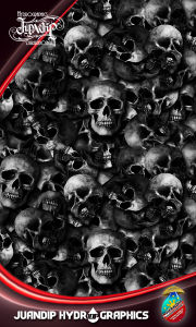 Legit Original SKL12 Hydrographics HydroDipping HydroPrinting Water Transfer Cubic Transfer Film Pattern Skull Small