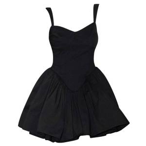 In Stock! Fancy Ballet Style Sling Dress Womens Summer Waist Figure Flattering Puffy Dress Birthday Dress Short Skirt