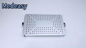 Aluminum alloy endoscope disinfection box with silicone pad