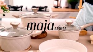 Numan - Panci Casserole 20 cm dengan Tutup Kaca Maja Series