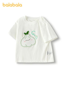Balabala เสื้อยืดแขนสั้นสำหรับเด็กทารกเสื้อ2025ฤดูร้อนใหม่
