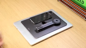 Meewoo Magnetic Phone Stand Tripod Portable Laptop Tablet Stand Aluminum Adjustable Travel Stand