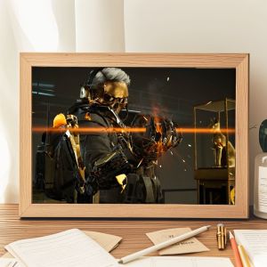 Khung Ảnh Hoa Hồng Mạ Vàng Delta Red Wolf Đơn Giản Trang Trí Bàn Làm Việc Đồ Trang Trí Điện Tử Thể Thao Quà Tặng Sáng Tạo