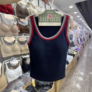 Áo Ba Lỗ Không Tay Ôm Vừa Vặn Cho Nữ Cổ Chữ U Áo Lót Ngực Áo Khoác Ngoài Mùa Hè Cotton Pha Trộn Mặc Thường Ngày