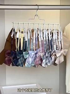 [20 Hooks] Stainless steel Hanger Multipurpose Hanging Underwear Scarves Tie Hat Bag Save Space