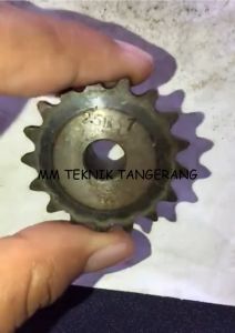 Sprocket RS 25 x 17 T Gear Rantai Single Gir gigi Z 17T RS25 -1 25Z17 25X17T 25-1 tipe B
