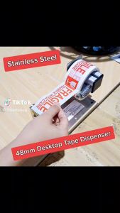 48mm Big Tape Dispenser Stainless Steel Heavy Duty #Desktop #48mm #TapeDispenser #OppTape #特大号胶纸架 #Kijo #2293