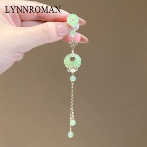 LYNNROMAN Chinese Style Flag Robe Hanging Decoration Safeguard Button Tassel Fringe New Fashion Accessory for Women