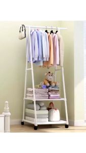 IDEAL ราวแขวนเสื้อ ราวตากผ้า หนา ราวตากผ้าเหล็ก ราวมินิมอล ล้อเลื่อน เคลื่อนที่ได้ คุณภาพสูง พร้อมส่ง