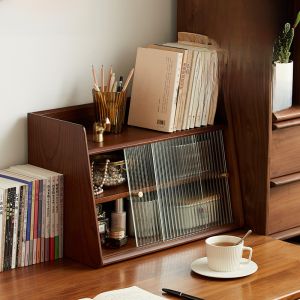 กล่องเก็บของสำหรับโต๊ะทานอาหารแบบชั้นหลายชั้นป้องกันฝุ่น ชั้นวางเครื่องดื่ม ชั้นวางของสำหรับตกแต่งบ้าน สไตล์ย้อนยุค สไตล์อเมริกัน