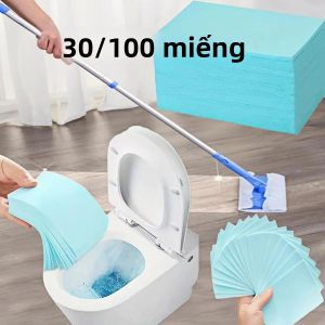 100 Miếng Khăn Lau Sàn Tập Trung Làm Sạch Nhà Cửa Mạnh Mẽ Cho Gạch Gỗ Phòng Tắm Bề Mặt Xe Ô Tô - Thân Thiện Với Môi Trường