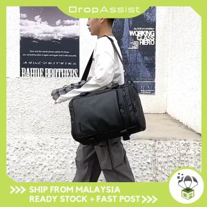 DROPASSIST 1385 READY STOCK 3 Ways Carry Water Resistant Business Backpack Travel Duffel Gym Wet Pocket Sport Bag Beg Balik Kampung