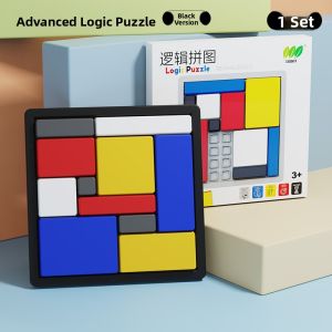 Magnetic Logic Thinking Block Puzzle Childrens Educational Toys Brain Training Challenge Tabletop Game Focus Training Blocks