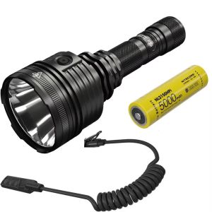 Đèn Pin LED Có Thể Sạc Lại Convoy 2000LM Đèn Pin Cầm Tay Mạnh Mẽ Với Pin 21700 Để Tự Vệ Và Cắm Trại Hợp Kim Nhôm Màu Đen