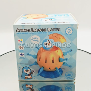 TAIYO Animal Launch Battle Board Game Interaktif Tancap Telur Pop Up Karakter Animal Mainan Anak