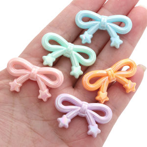 32x24mm Acrylic AB Color Bowknot Beads: DIY Craft Jewelry Making