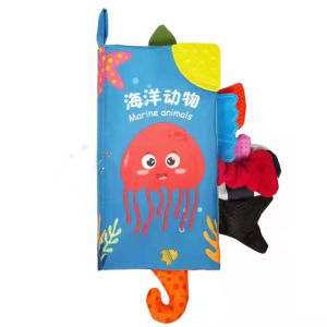 Lalababy Early Education Cloth Book Montessori Baby Enlightenment Touch Book Childrens Toy Book Busy Book for Infants And Toddlers