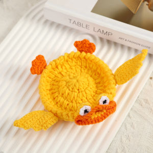 Animal Crochet Cup Coaster Handwoven Finished Coffee Mat Creative Desk Decor for Home Table Tea Coffee Decoration Gift Use