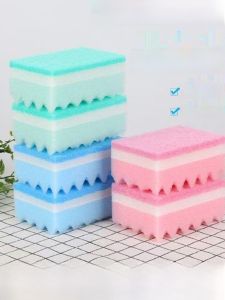 Kitchen Sponge Scouring Pad Dishwashing Cleaning Tool Stain Remover Magic Rub Cleaning Brush No Brand Registered Trademark